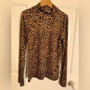 No Boundaries size Small animal print longsleeve NWOT